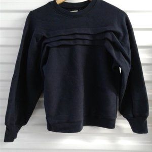 Women's Navy Blue Ruffled Jersey